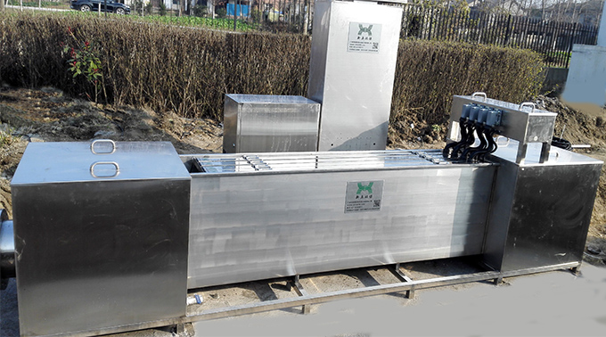 热烈祝贺湖北仙桃市毛嘴镇污水厂一体化紫外线消毒设备试运行